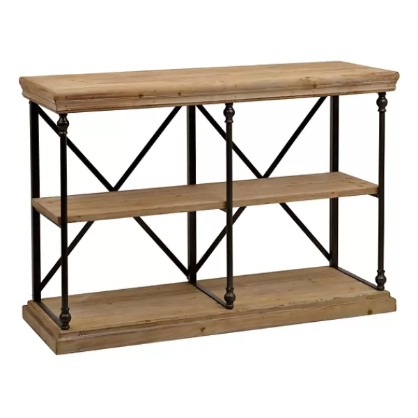 Entryway Furniture-Kirkland's Home Sonoma Two-Tier Console Table Tan