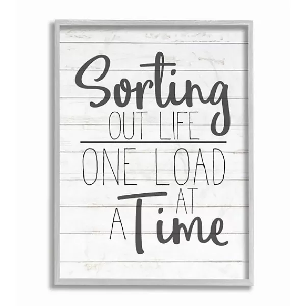 Wall Quotes & Signs-Kirkland's Home Sorting Out Life One Load At A Time Wall Plaque White