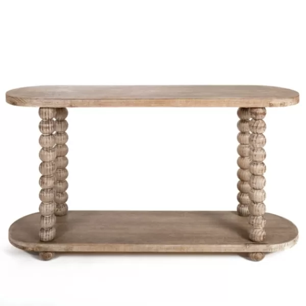 Console Tables-Kirkland's Home Spencer Spindle Legs Console Table Tan