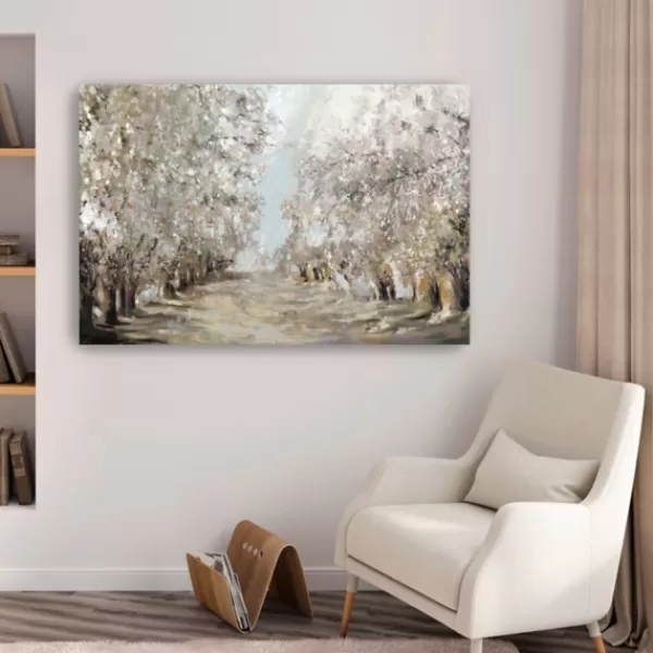 Canvas Art-Kirkland's Home Spring Blossoms Giclee Canvas Art Print White/Gray