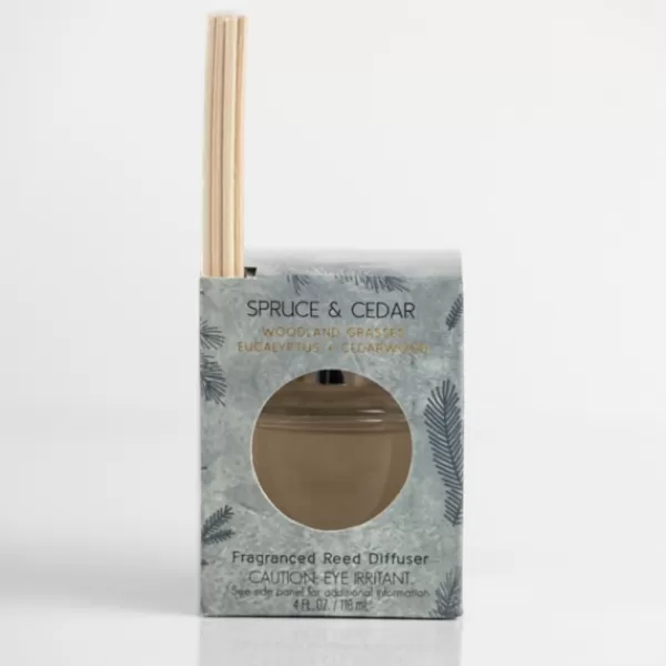 Home Fragrance-Kirkland's Home Spruce And Cedar Reed Diffuser Set