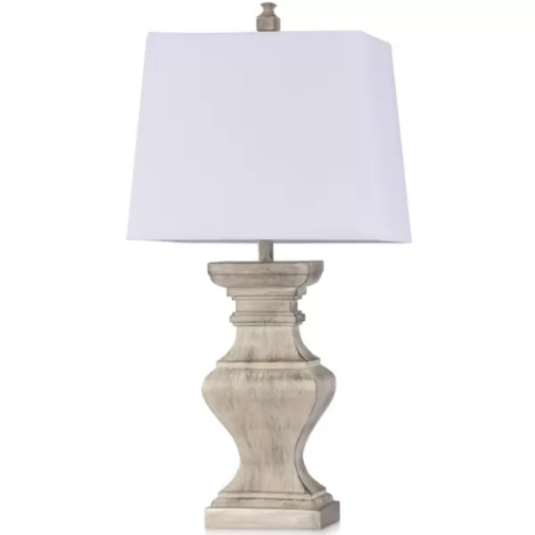 Table Lamps-Kirkland's Home Square Candlestick Table Lamp Ivory