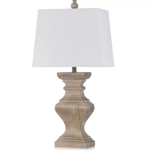 Table Lamps-Kirkland's Home Square Candlestick Table Lamp Tan