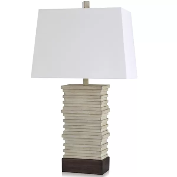 Table Lamps-Kirkland's Home Stacked Plates Table Lamp Ivory