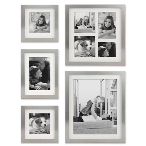 Gallery Wall Frames-Kirkland's Home Stamp Metal 5-Pc. Gallery Picture Frame Set