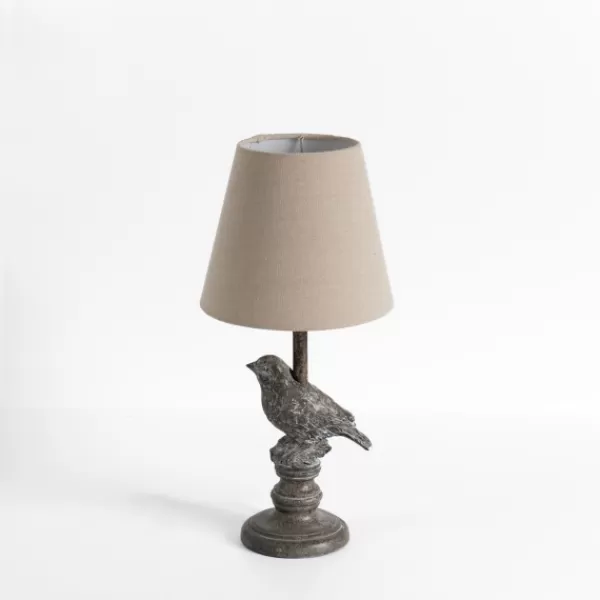 Table Lamps-Kirkland's Home Stone Gray Perched Bird Table Lamp Tan