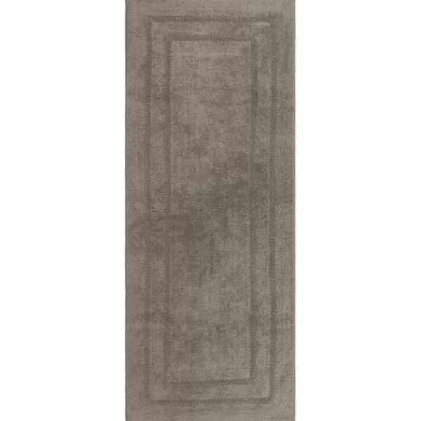 Bathroom Rugs-Kirkland's Home Stone Plush Reversible Cotton Bath Mat, 60 In. Gray