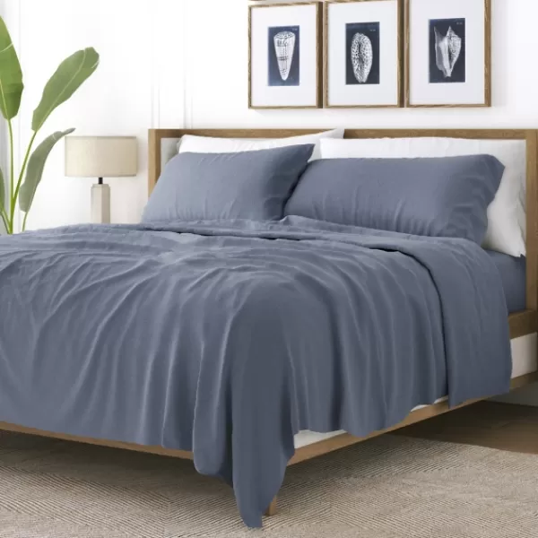 Bed Sheets-Kirkland's Home Stone Ultra Soft 3-Pc. Twin Xl Sheet Set Gray