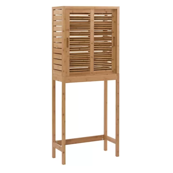 Cabinets & Sideboards-Kirkland's Home Sumter Bamboo Cabinet Space Saver