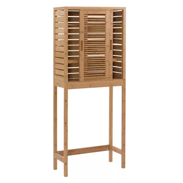 Cabinets & Sideboards-Kirkland's Home Sumter Bamboo Cabinet Space Saver