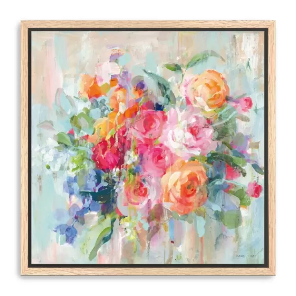 Canvas Art-Kirkland's Home Sun Drenched Bouquet Framed Canvas Art Print Multi