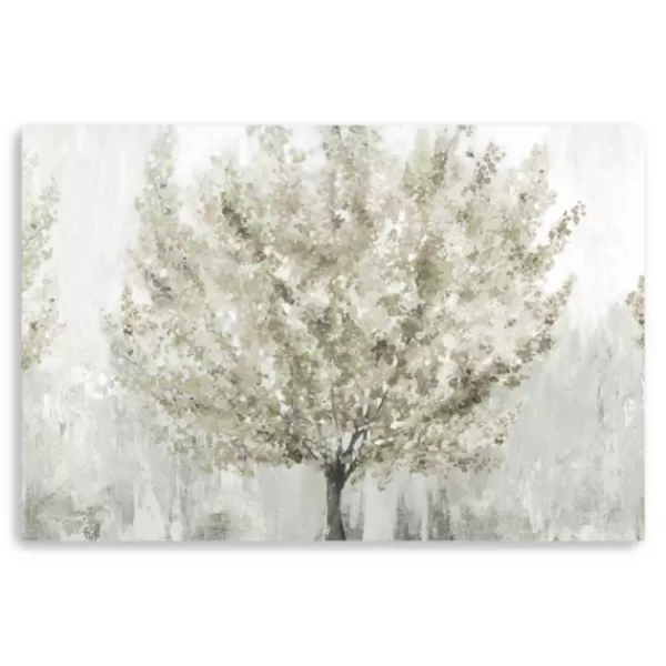 Canvas Art-Kirkland's Home Sun Kissed Blossoms Giclee Canvas Art Print White/Gray/Green