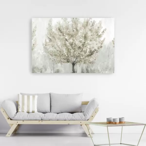 Canvas Art-Kirkland's Home Sun Kissed Blossoms Giclee Canvas Art Print White/Gray/Green