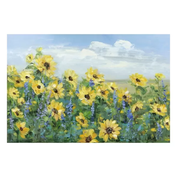 Canvas Art-Kirkland's Home Sunflower Fields Forever Giclee Canvas Art Print Yellow