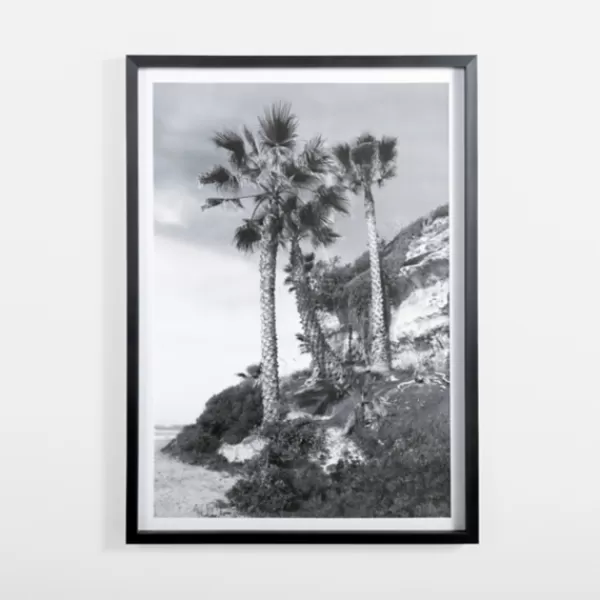 Framed Art-Kirkland's Home Swaying Palms Framed Art Print Black/White