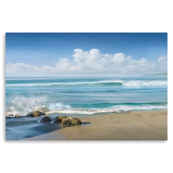 Canvas Art-Kirkland's Home Sweeping Blue Canvas Art Print, 60X40 In. Blue/Tan