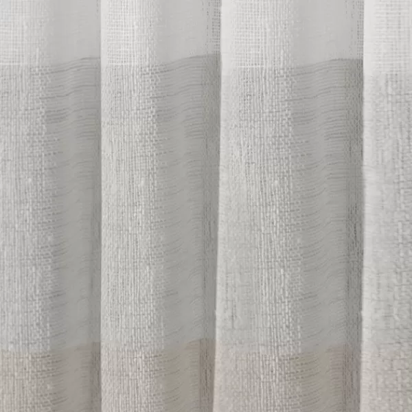 Curtains & Drapes-Kirkland's Home Tan Becky Curtain Panel Set, 96 In. Tan/White