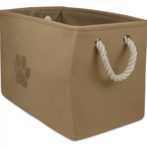 Baskets & Boxes-Kirkland's Home Taupe Paw Print Basket With Handles