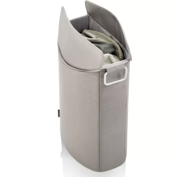 Baskets & Boxes-Kirkland's Home Taupe Space-Saving Collapsible Laundry Bin Tan