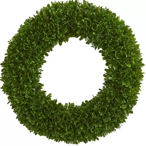 Wreaths-Kirkland's Home Tea Leaf Wreath Green