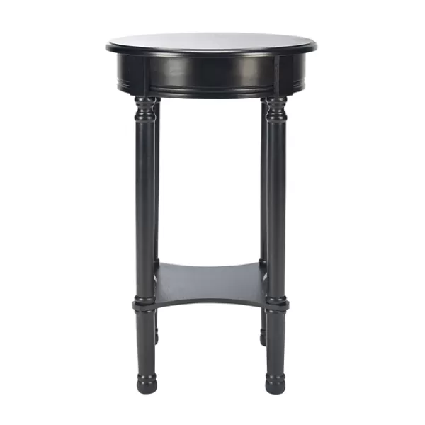 Accent & End Tables-Kirkland's Home Tegan Round Accent Table Black