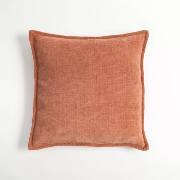 Pillows-Kirkland's Home Terracotta Chenille Throw Pillow Orange