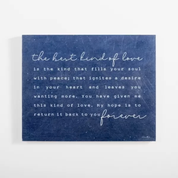 Wall Quotes & Signs-Kirkland's Home The Best Kind Of Love Wood Wall Plaque Blue