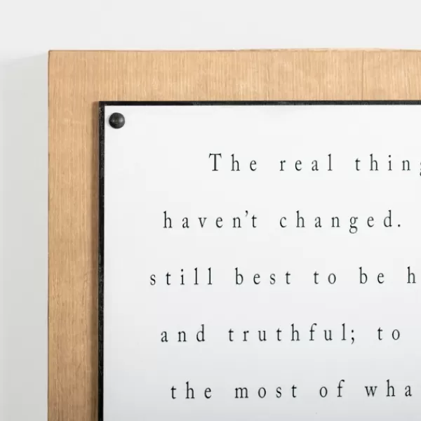 Wall Quotes & Signs-Kirkland's Home The Real Things Wall Plaque White/Black/Tan