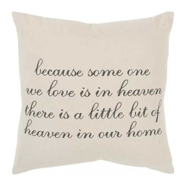 Pillows-Kirkland's Home There Is A Little Bit Of Heaven In Our Home Pillow Tan/Black