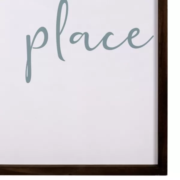 Wall Quotes & Signs-Kirkland's Home This Is Our Happy Place Wall Plaques, Set Of 2 White