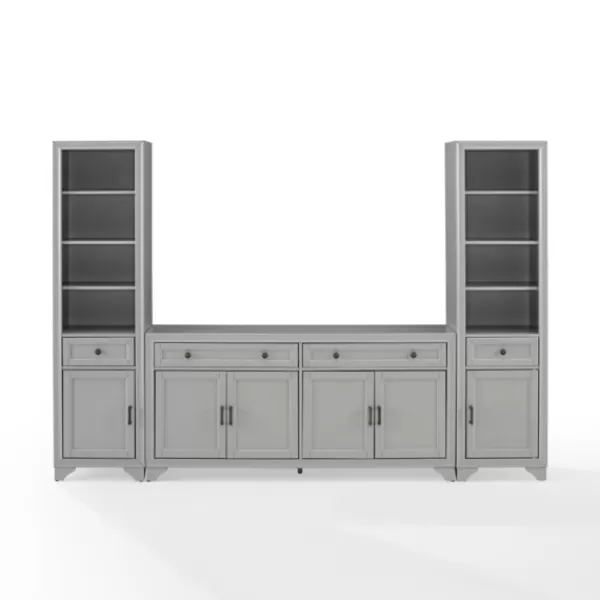 Tv Stands & Media Consoles-Kirkland's Home Tillie Gray Modular 3-Pc. Entertainment Set