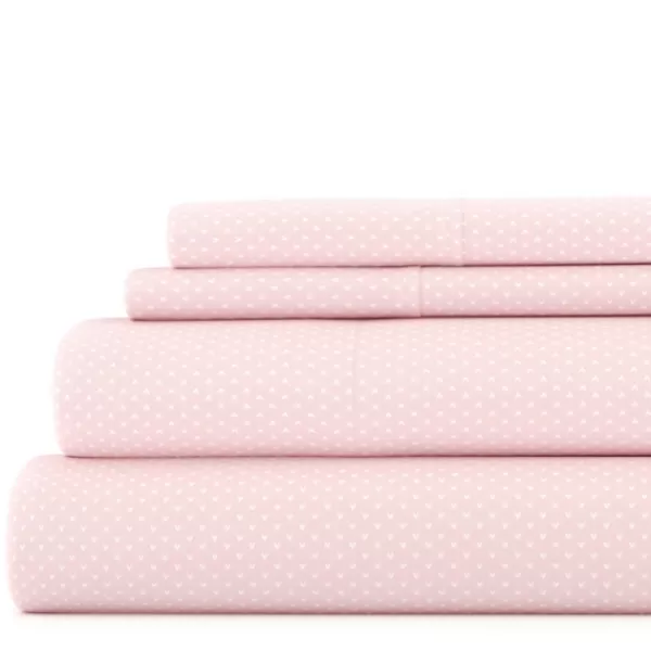 Bed Sheets-Kirkland's Home Tiny Hearts 3-Pc. Twin Sheet Set Pink