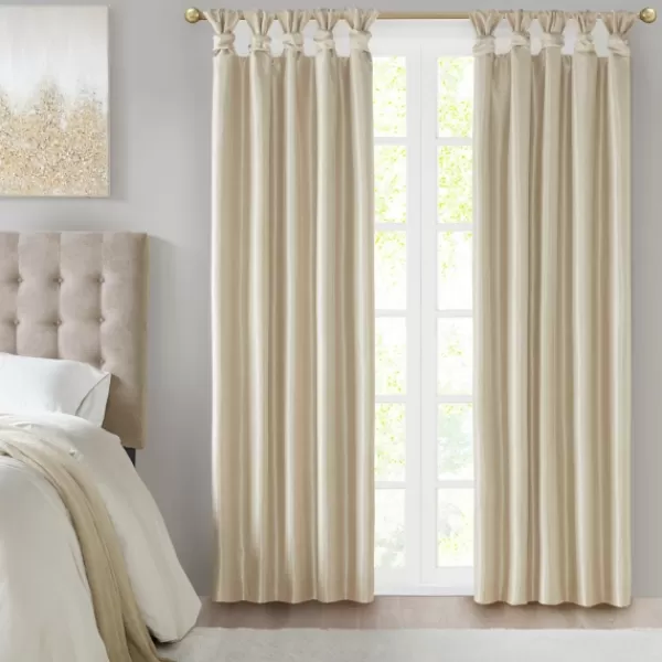 Curtains & Drapes-Kirkland's Home Total Blackout Curtain Panel, 84 In. Tan