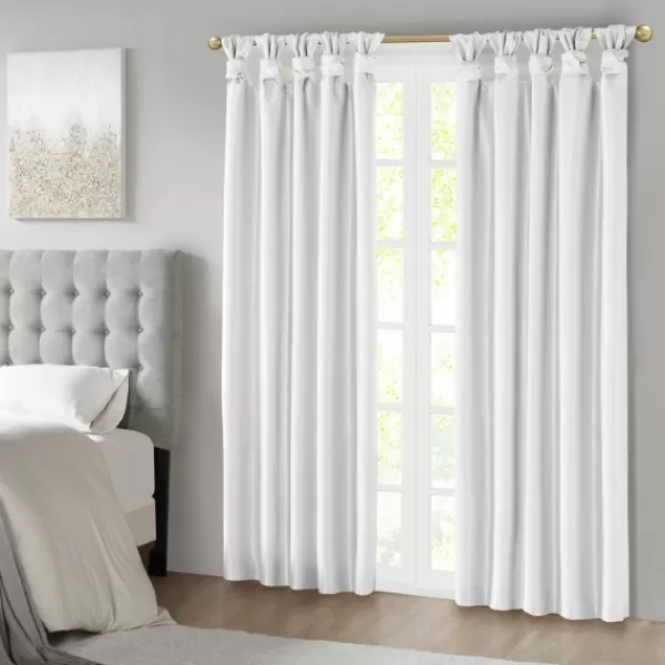 Curtains & Drapes-Kirkland's Home Total Blackout Curtain Panel, 95 In. White