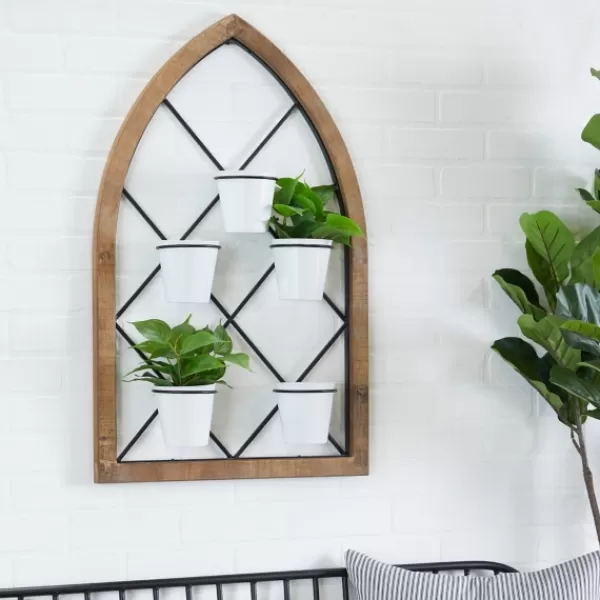 Wall Storage-Kirkland's Home Traditional Arch Metal Wall Planter