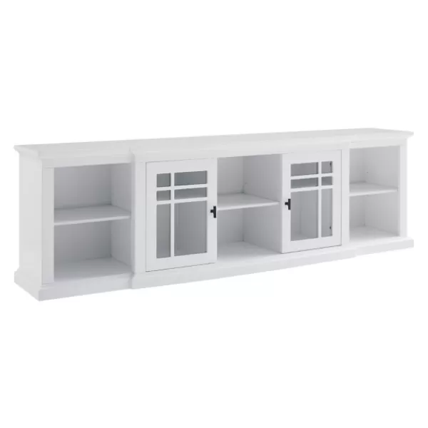 Tv Stands & Media Consoles-Kirkland's Home Transitional Breakfront 2-Door Media Console White