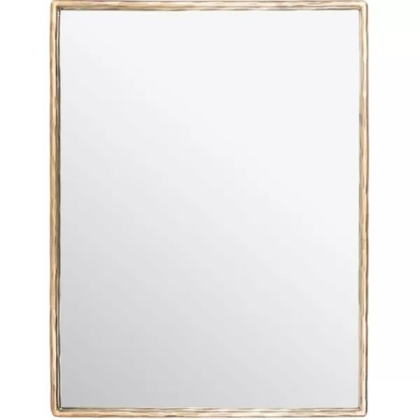 Framed Mirrors-Kirkland's Home Trish Brass Forged Rectangle Wall Mirror