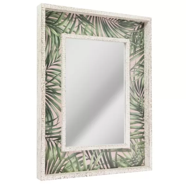 Decorative Mirrors-Kirkland's Home Tropical Leaf Print Mirror