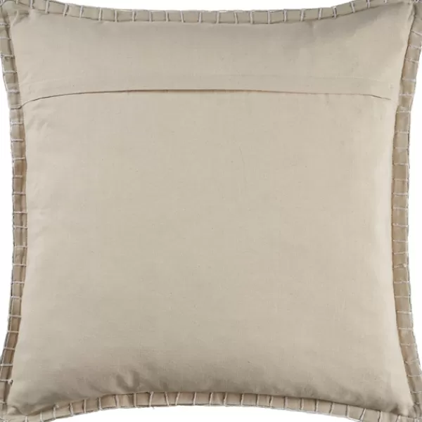 Pillows-Kirkland's Home Twine Embroidered Edge Pillow, 24 In. Brown