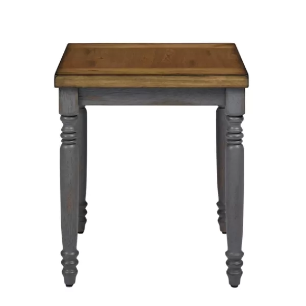 Coffee Tables-Kirkland's Home Two Tone Coffee Table And End Tables, Set Of 3 Gray