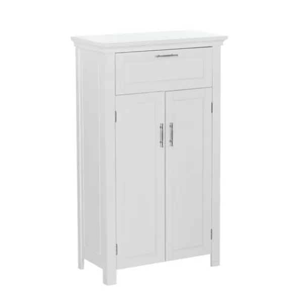 Cabinets & Sideboards-Kirkland's Home Two-Door Top Shelf Cabinet White