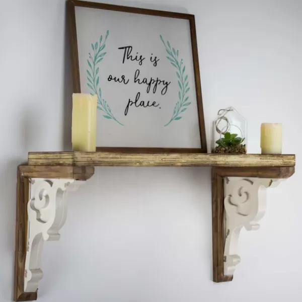 Shelves-Kirkland's Home Two-Tone Corbel Shelf Brackets, Set Of 2