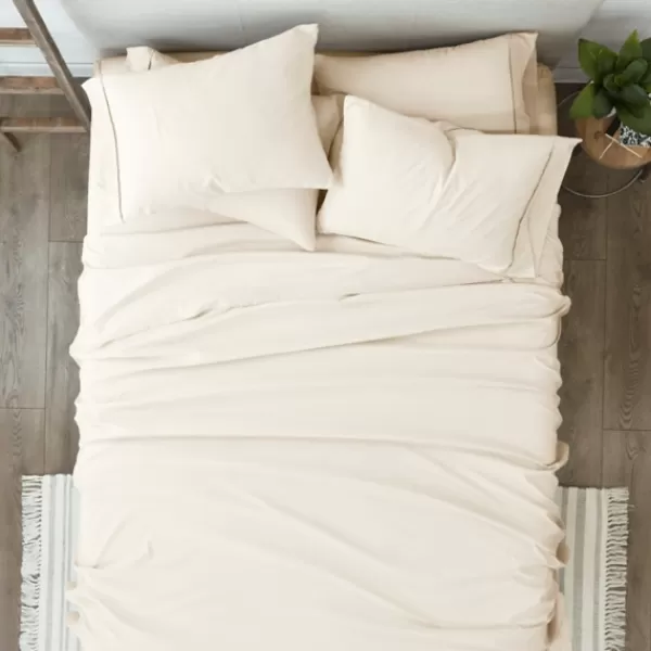 Bed Sheets-Kirkland's Home Ultra Soft 6-Pc. King Sheet Set Ivory