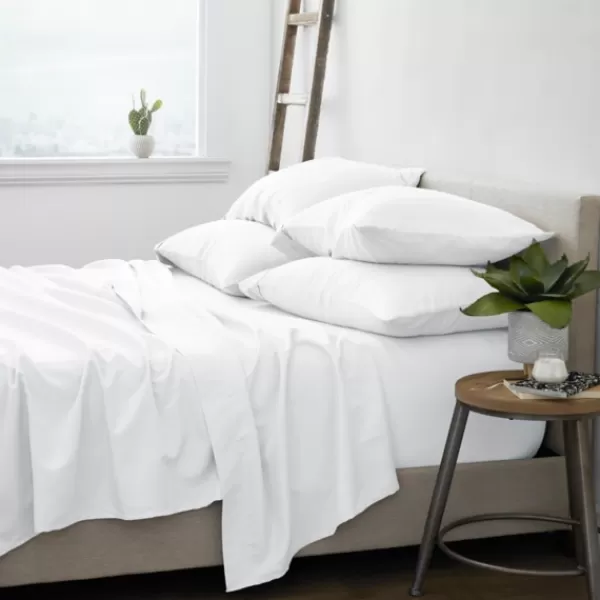 Bed Sheets-Kirkland's Home Ultra Soft 6-Pc. Queen Sheet Set White