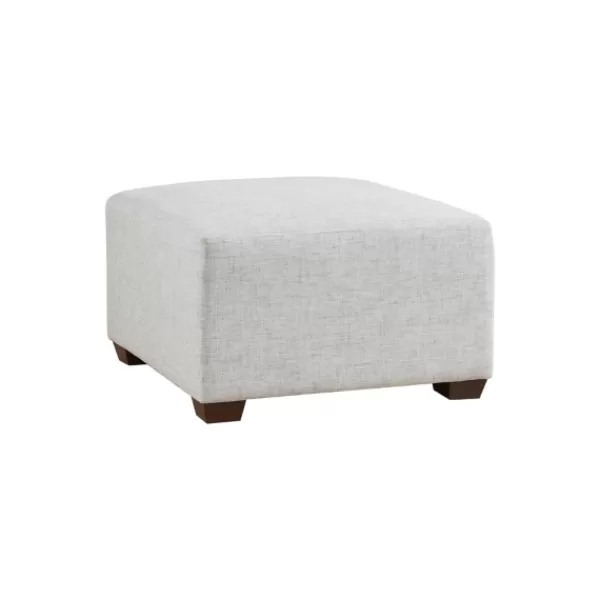 Sofas & Loveseats-Kirkland's Home Upholstered Modular Ottoman Ivory