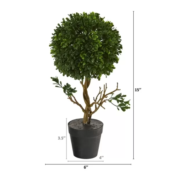 Trees & Topiaries-Kirkland's Home Uv-Safe Boxwood Topiary In Nursery Planter