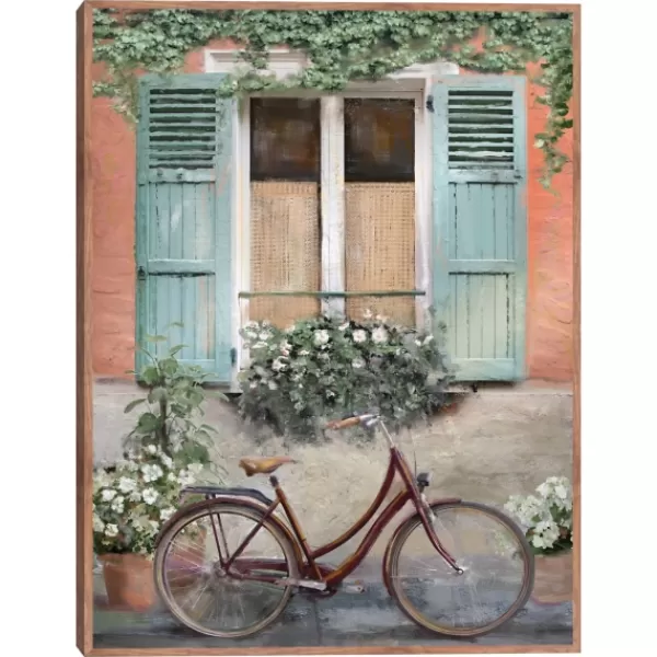 Framed Art-Kirkland's Home Velo De Montpellier Framed Canvas Art Print Orange/Blue