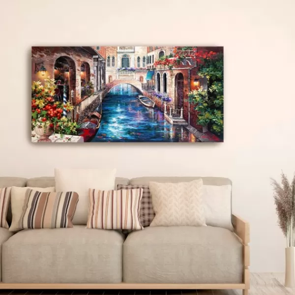 Canvas Art-Kirkland's Home Venice Bridge Canvas Art Print Multi