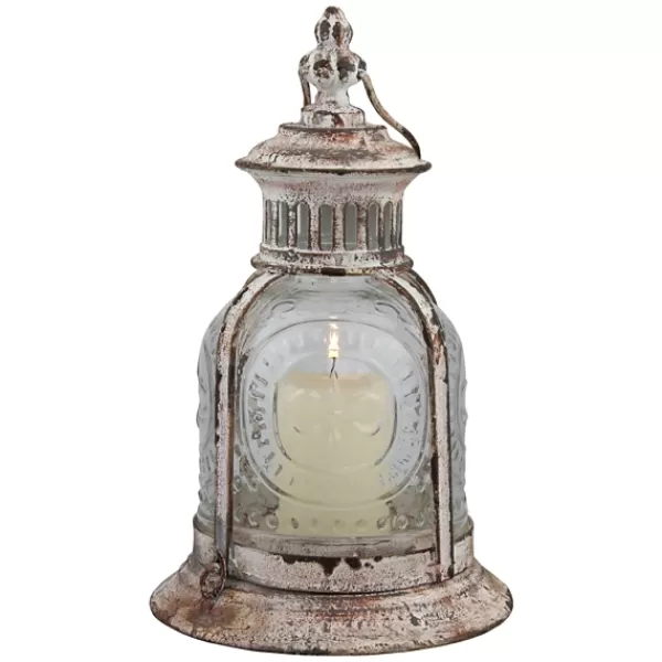 Lanterns-Kirkland's Home Vintage Cafe Lantern, 10 In. White