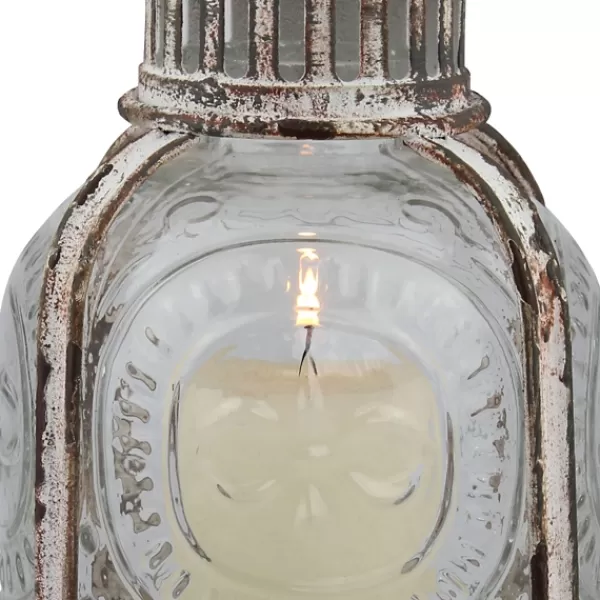 Lanterns-Kirkland's Home Vintage Cafe Lantern, 10 In. White